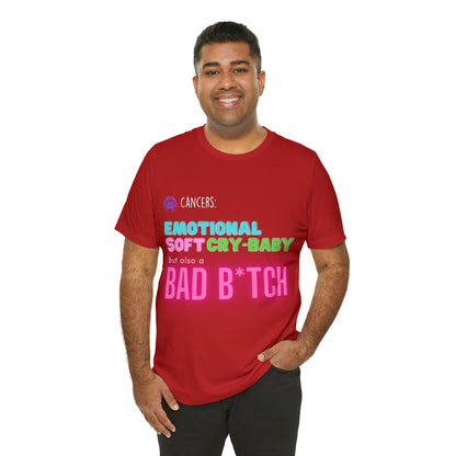 Cancer Zodiac Bad Bitch Shirt | Funny Zodiac Astrology Statement T-Shirt