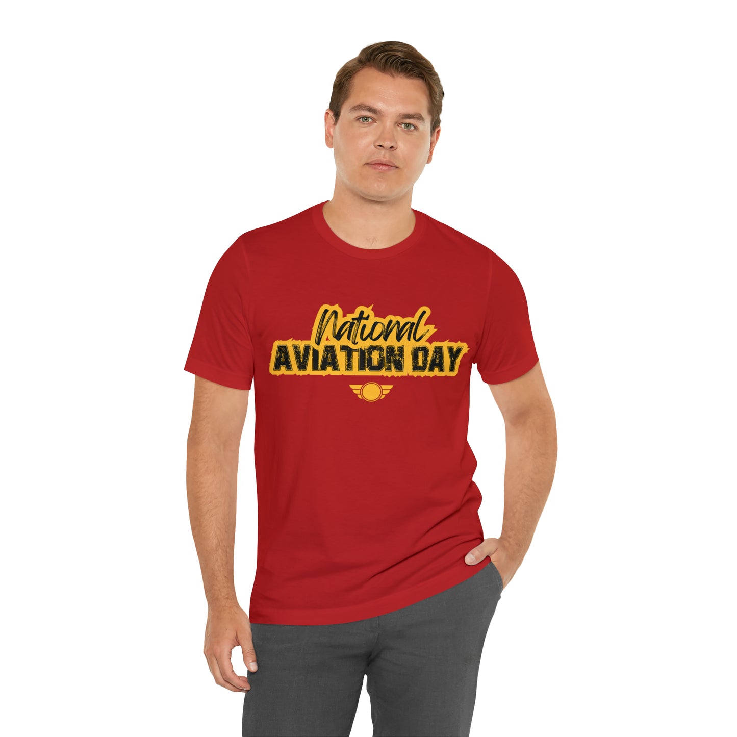 National Aviation Day Yellow Shirt | Airplane Pilot T-Shirt