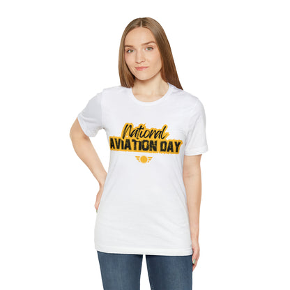 National Aviation Day Yellow Shirt | Airplane Pilot T-Shirt