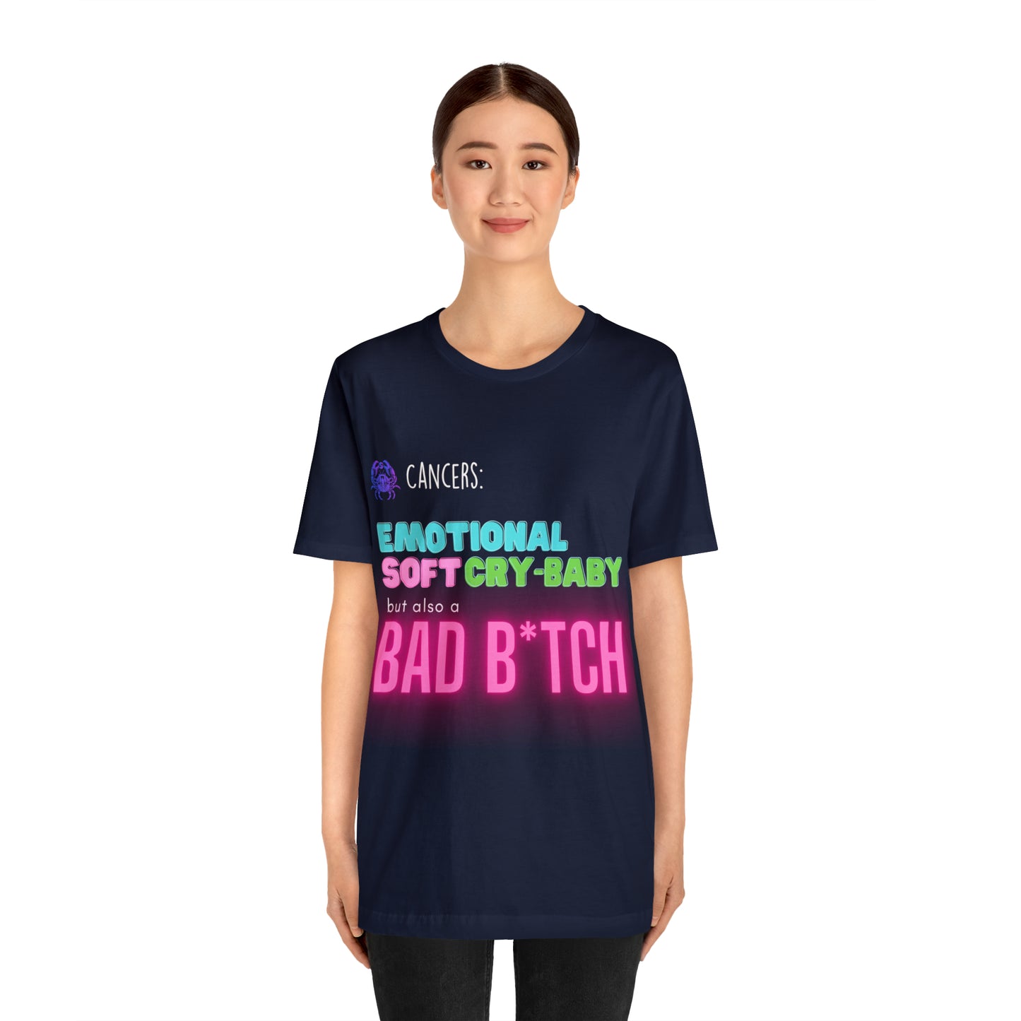 Cancer Zodiac Bad Bitch Shirt | Funny Zodiac Astrology Statement T-Shirt