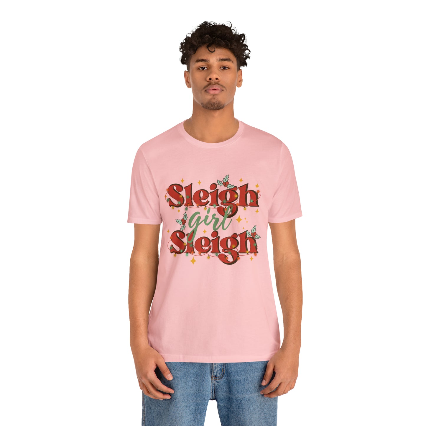 Slay Christmas Shirt for Women | Sleigh Girl Sleigh | Funny Pun for Christmas T-shirt