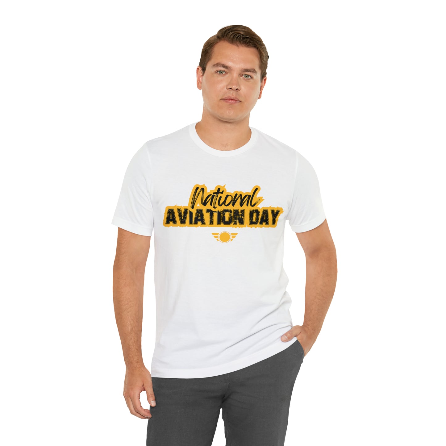 National Aviation Day Yellow Shirt | Airplane Pilot T-Shirt