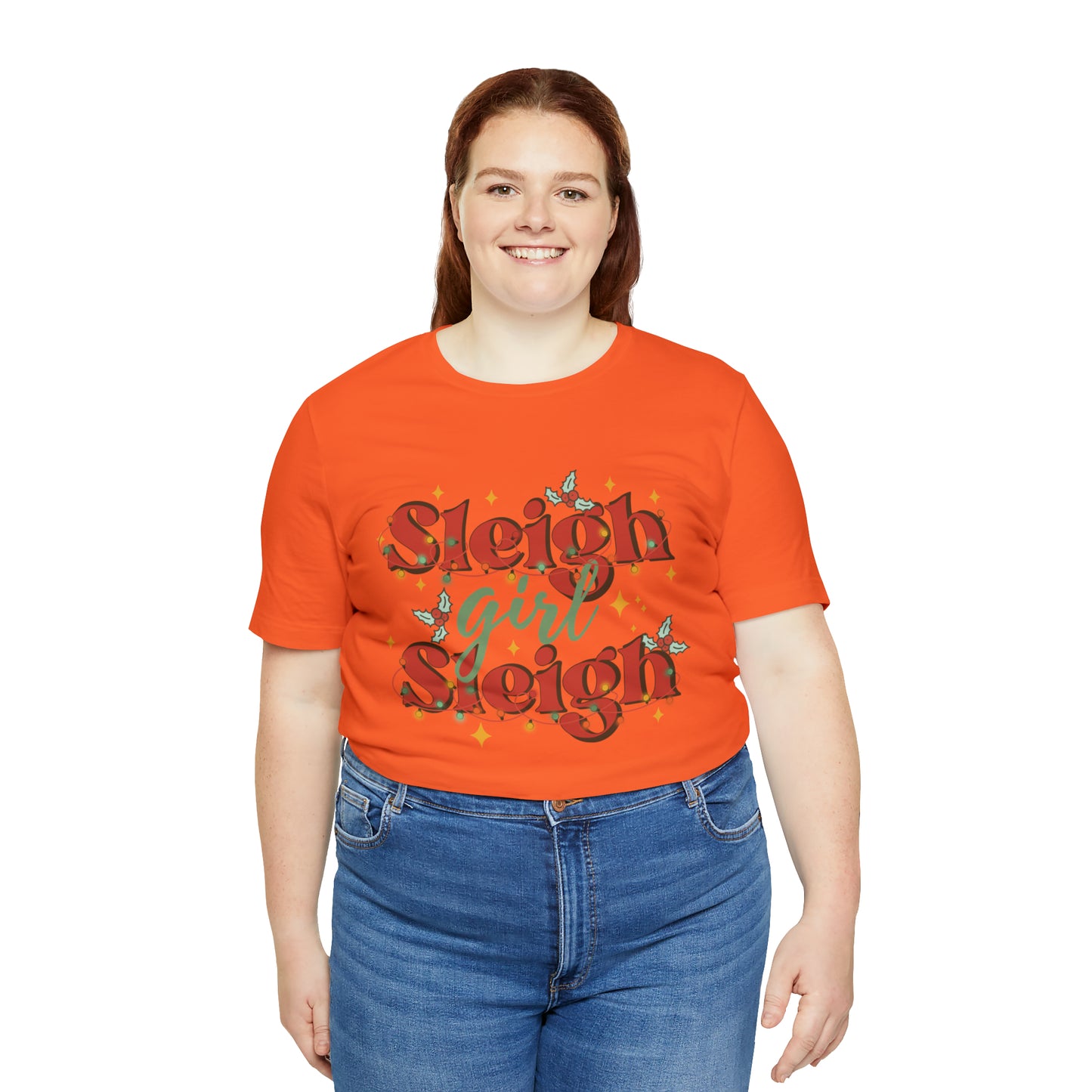 Slay Christmas Shirt for Women | Sleigh Girl Sleigh | Funny Pun for Christmas T-shirt