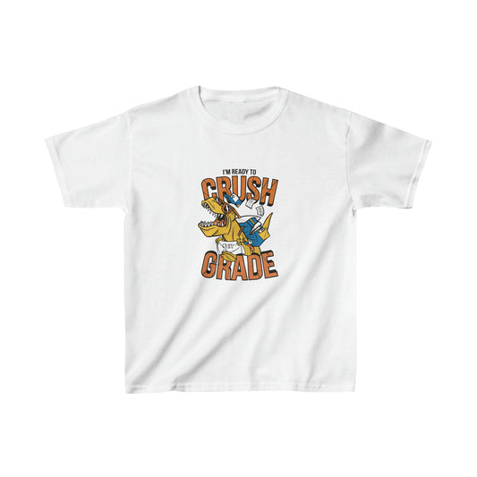 Roaring Through School Shirt | Kindergarten Kids Heavy Cotton™ Tee