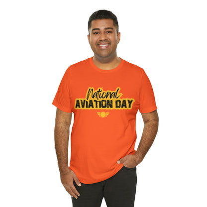 National Aviation Day Yellow Shirt | Airplane Pilot T-Shirt