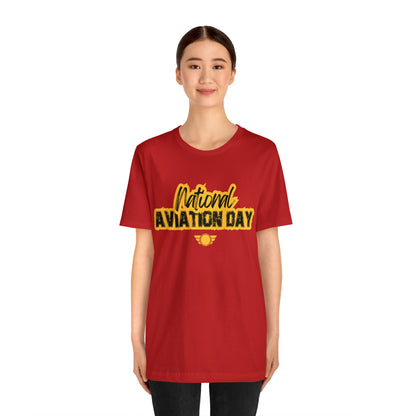 National Aviation Day Yellow Shirt | Airplane Pilot T-Shirt