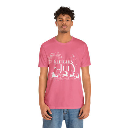 Sleighin in July Shirt | Christmas in July Slay Statement T-Shirt