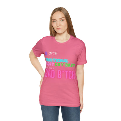 Cancer Zodiac Bad Bitch Shirt | Funny Zodiac Astrology Statement T-Shirt