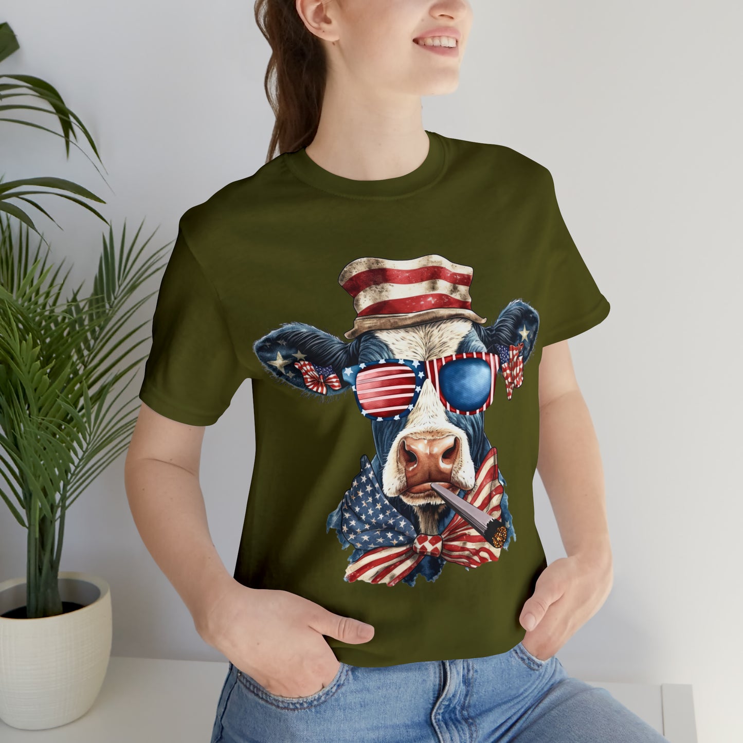 Freedom Cow Unisex Shirt | July 4th Independence Day T-Shirt