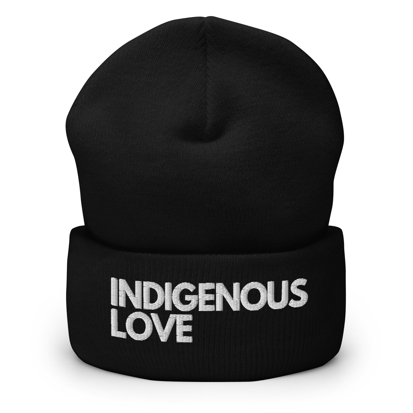 Indigenous Love Cuffed Beanie - Indigenous Culture Love Beanie