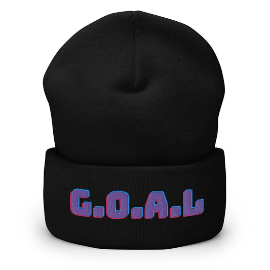 Goal Cuffed Beanie - Goals Statement Modern Beanie