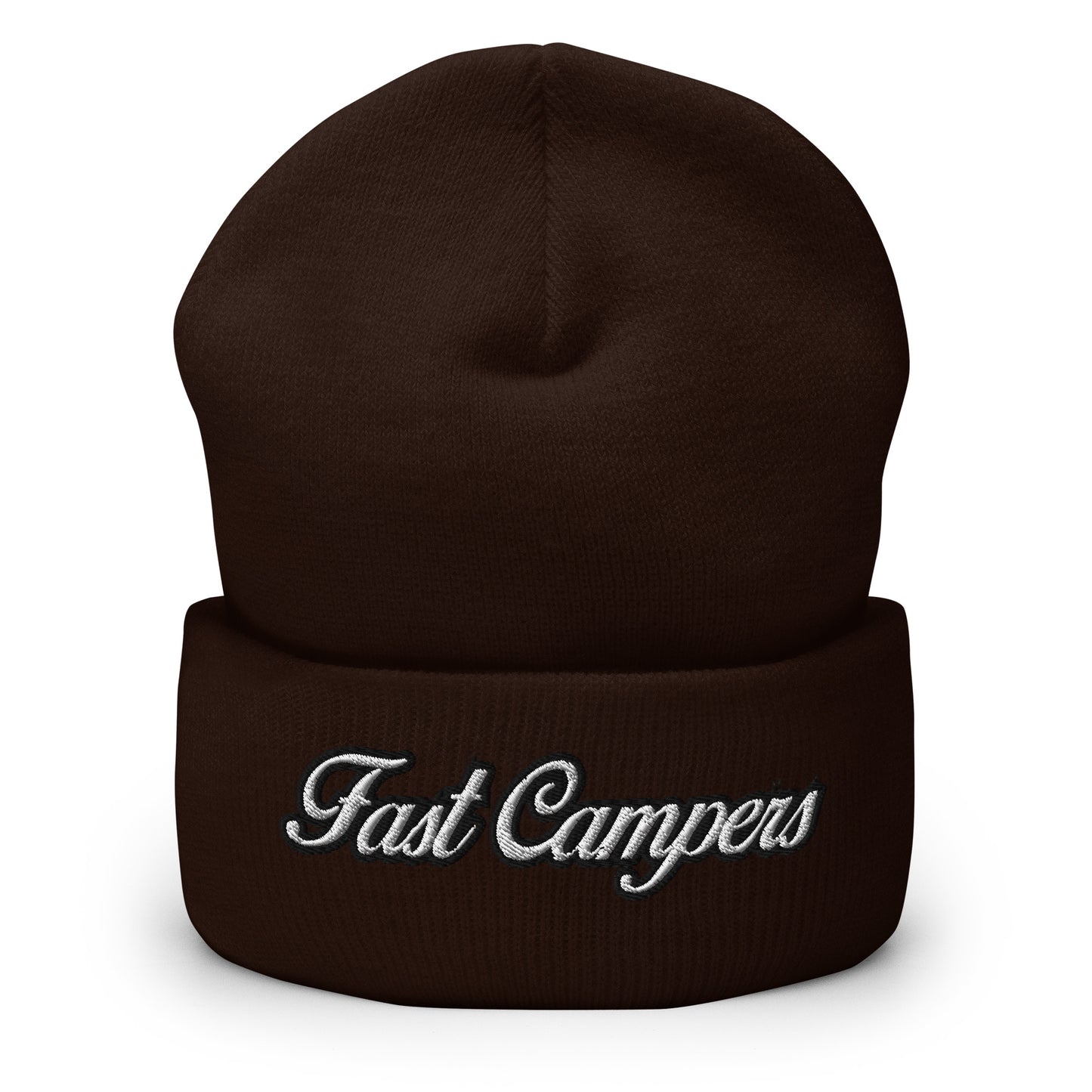 Fast Campers Cuffed Beanie - Camping, Hiking, Mountains, Outdoors