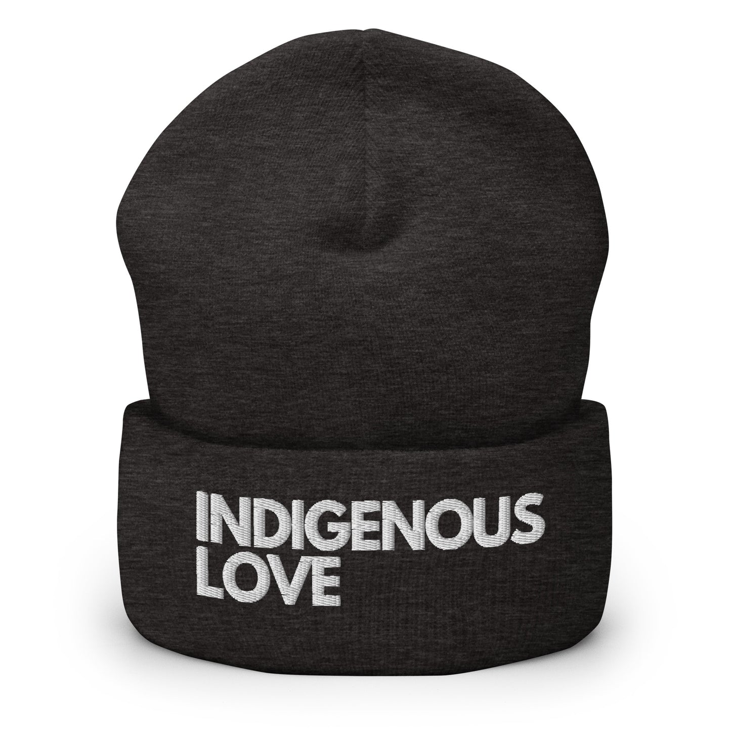 Indigenous Love Cuffed Beanie - Indigenous Culture Love Beanie