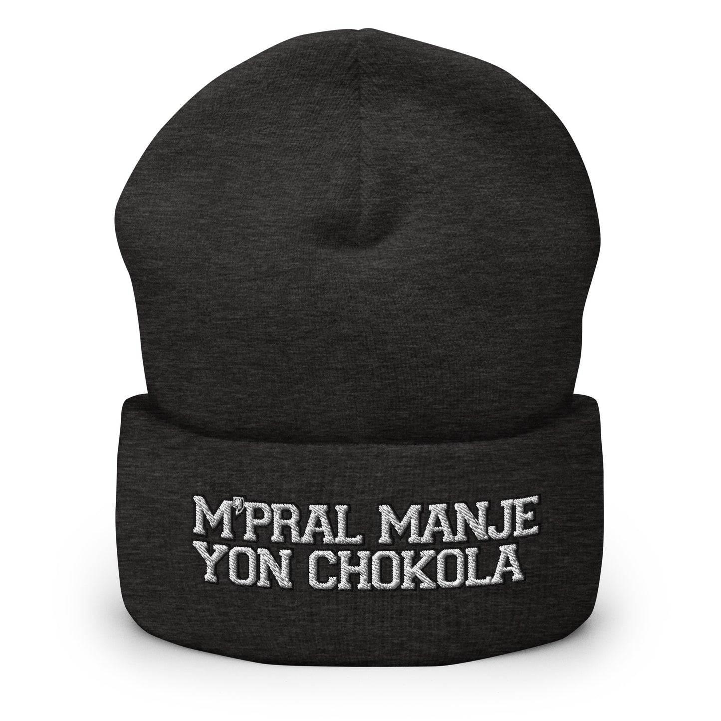 M'Pral'Manje Yon Chokola Cuffed Beanie