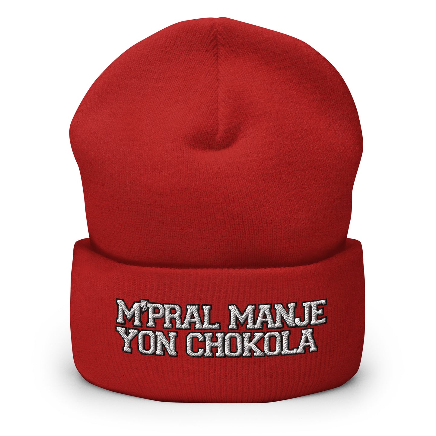 M'Pral'Manje Yon Chokola Cuffed Beanie