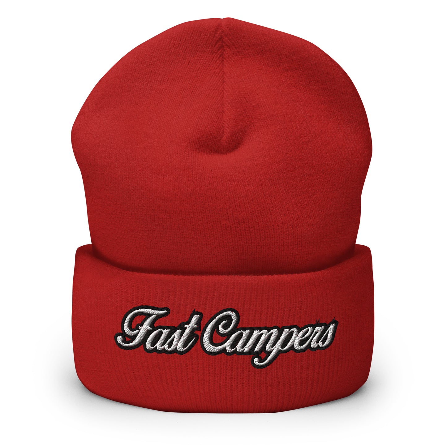 Fast Campers Cuffed Beanie - Camping, Hiking, Mountains, Outdoors