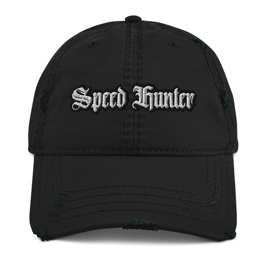 Speed Hunter Distressed Dad Hat - Motorsports Statement Cap