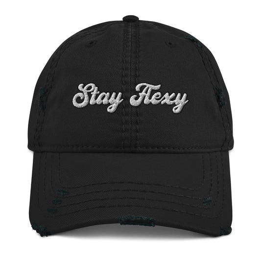 Stay Flexy Distressed Dad Hat - Stay Flexible Hat