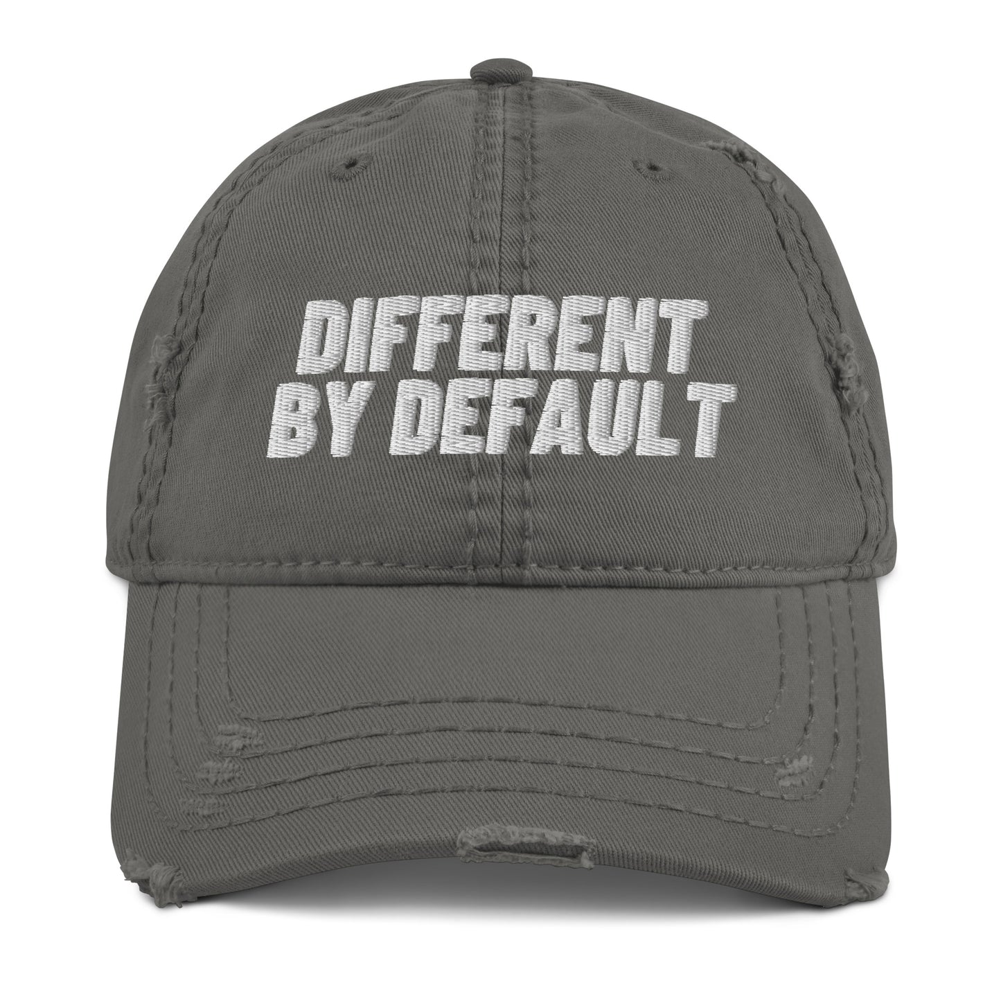 Different By Default Distressed Dad Hat - Embrace Differences