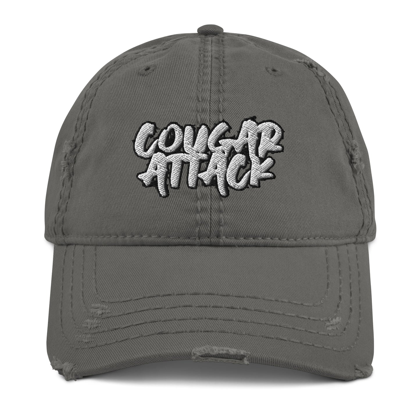 Cougar Attack Distressed Dad Hat - MILF Cougar